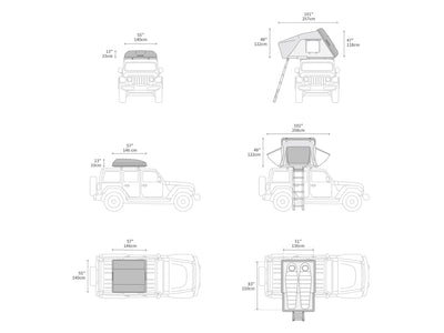 iKamper SKYCAMP 2.0 Mini tetősátor